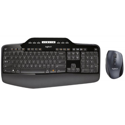 Logitech MK710 Wireless Desktop Keyboard 920-002442 (Qwerty-US International) - Wireless Keyboard + Wireless Mouse Via USB Reciever