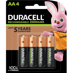 Duracell AAA Rechargeable Stay Charged, 900 mAh 4 stuks (Origineel) - (DX2400)