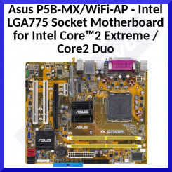 Asus P5B-MX/WiFi-AP - Intel LGA775 Socket Motherboard for Intel Core™2 Extreme / Core2 Duo - Clearance Sale - Uitverkoop - Soldes - Ausverkauf