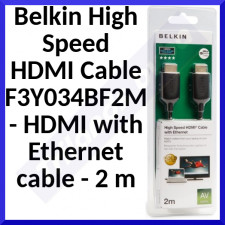 Belkin High Speed HDMI Cable F3Y034BF2M - HDMI with Ethernet cable - 2 m