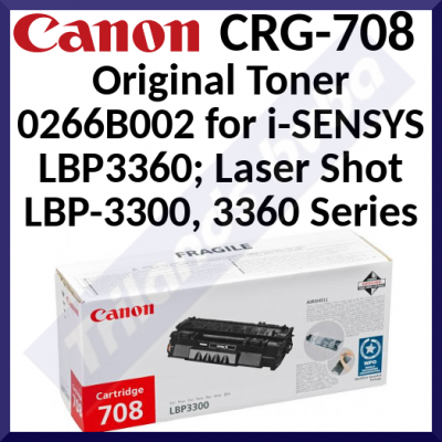 Canon 708 - Black - original - toner cartridge - for i-SENSYS LBP3360