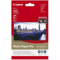 Canon (1029A068) PR-101 Super Gloss Pro Photo Inkjet Paper - 10 cm X 18 cm (100mm X 180mm) - 245 grams/M2 - 20 Sheets Pack