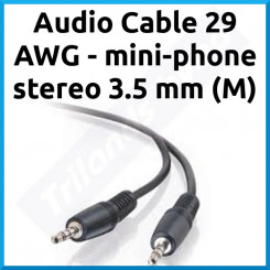 Belkin Audio Cable 29 AWG - mini-phone stereo 3.5 mm (M) - mini-phone stereo 3.5 mm (M) - 1 m - shielded