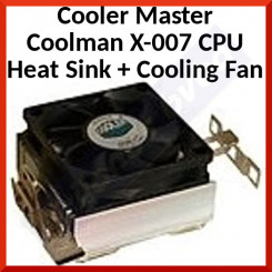 Cooler Master Coolman X-007 CPU Heat Sink + Cooling Fan DIK-6F52A-0L-GP - Original Sealed Pack - Stock Clearance