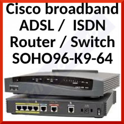 Cisco broadband ADSL / ISDN Router / Switch SOHO96-K9-64 - Refurbished
