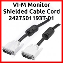C2G DVI-M Monitor Shielded Cable Cord 2427501193T-01 - DVI-M to DVI-M (Male to Male) - (PN:242750T234P-02 / 5k05409511HT122RI)