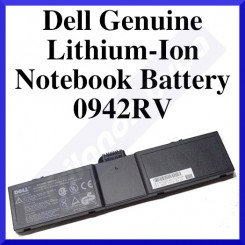Dell Genuine Lithium-Ion Notebook Battery 0942RV - 11.1V, 3100mAH, 2.6A - Replacement Battery Type 21KEV, 4834T, 2834T