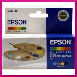 Epson S020138 TriColor Original Ink Cartridge (39 Ml) - Outlet Sale - Original Sealed Product - Old Retail Box