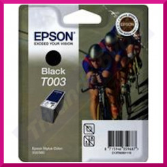 Epson T003 Black Original Ink Cartridge C13T00301110 (17 Ml) - Outlet Sale - Original Sealed Product - No Retail Box