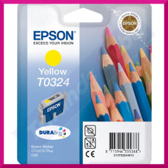 Epson T0324 Yellow Original Ink Cartridge C13T03244010 (16 Ml) - Outlet Sale - Original Sealed Product - No Retail Box