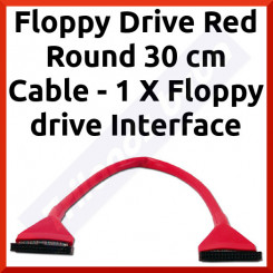 Asus Floppy Drive Red Round 30 cm Cable - 1 X Floppy drive Interface