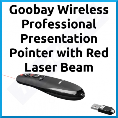 Goobay Wireless Professional Presentation Pointer with Red Laser Beam (67796) 