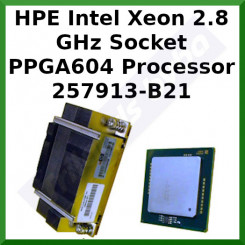HPE Intel Xeon 2.8 GHz 512K / 533MHz Socket PPGA604 Processor 257913-B21