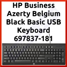 HP Business Azerty Belgium Black Basic USB Keyboard 697837-181