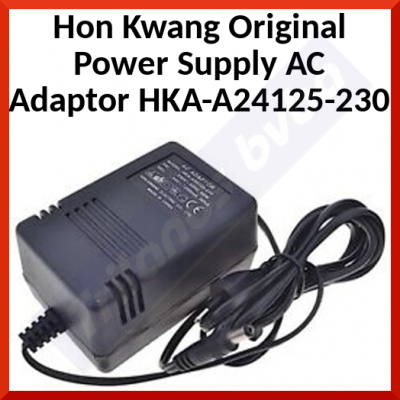 Hon Kwang Original Power Supply AC Adaptor HKA-A24125-230 - Input: 230V - 50Hz-40W - Output:24V - 1250ma - 30VA - Refurbished - Special Offer