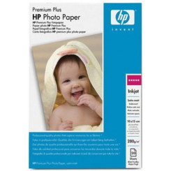HP Q2507A Premium Plus Satin Matte Photo Inkjet Paper - 10 cm X 15 cm (100mm X 150mm) - 280 grams/M2 -20 Sheets Pack