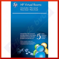 HP Virtual Rooms Video Conference License WF722A (up to 5 people in one meeting) - 1 Year License - In-room video + audio to enhance personal interaction - using any operating system - Private + group chat 
