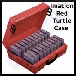 Imation Red Turtle Case (66000066937) for 20 Tapes Type 8mm, VXA & AIT