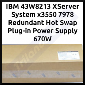 IBM 43W8213 XServer System x3550 7978 Redundant Hot Swap Plug-in Power Supply 670W