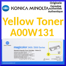 Konica Minolta A00W131 Yellow Original Toner Cartridge 171-0589-001 (1500 Pages)