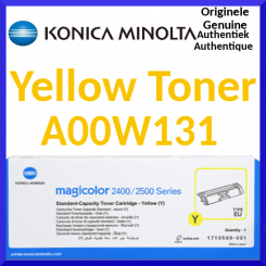 Konica Minolta A00W131 Yellow Original Toner Cartridge 171-0589-001 (1500 Pages) - Clearance Sale - Uitverkoop - Soldes - Ausverkauf