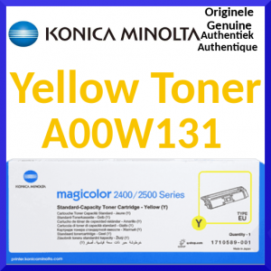 Konica Minolta A00W131 YELLOW Original Toner Cartridge 171-0589-001 (1.500 Pages)