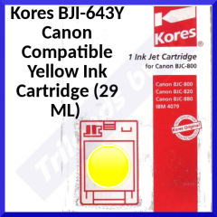 Kores BJI-643Y YELLOW COMPATIBLE Ink Cartridge (29 ML.)