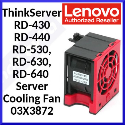 Lenovo 03X3872 Hot Swap Server Cooling Fan for ThinkServer RD-430, RD-440, RD-530, RD-630, RD-640