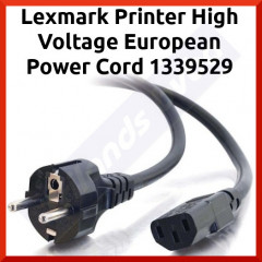 Lexmark Printer High Voltage European Power Cord 1339529 - 220V - 1.8 Meters EU
