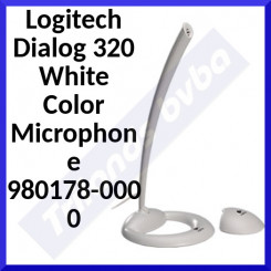Logitech Dialog 320 White Color Microphone 980178-0000