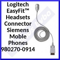 Logitech EasyFit™ Headsets Connector Siemens Moble Phones 980270-0914 for Siemens PTT A50, C45, M50, ME45, MT50, S45, S45i, SL45