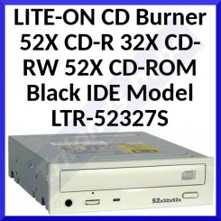 LITE-ON CD Burner 52X CD-R 32X CD-RW 52X CD-ROM Black IDE Model LTR-52327S (Refurbished)