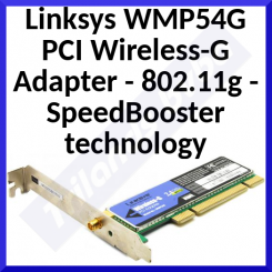 Linksys WMP54G PCI Wireless-G Adapter - 802.11g - SpeedBooster technology (No Antenna) - in Perfect Working condition - Refurbished