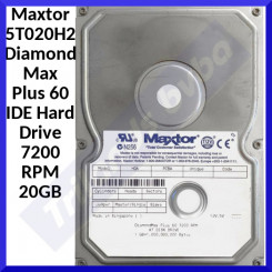 Maxtor 5T020H2 DiamondMax Plus 60 IDE Hard Drive 7200 RPM 20GB (Refurbished)