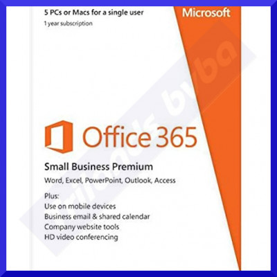 Microsoft Office 365 Small Business Premium - AAA-04580 (All Languages) - Word, Excel, PowerPoint, OneNote, Outlook - 32-bit / 64-bit - Subscription 1 Year - On 5 Pcs - Windows, MacOS - Download (Special Offer)