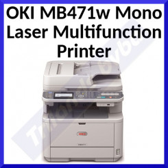 OKI MB471w Mono laser multifunction printer A4 33 pages/min 1200 x 1200 dpi LAN, Wi-Fi, Duplex, ADF - (Refurbished)