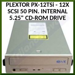 Plextor PX-12TSi - 12X SCSI 50 PIN. Internal 5.25" CD-ROM DRIVE (Refurbished)
