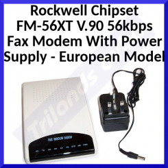 Asus External Rockwell Chipset FM-56XT V.90 56kbps Fax/Telephne Modem With Power Supply - European Model - Refurbished