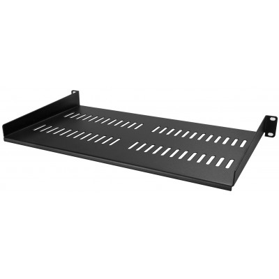 StarTech.com CABSHELFV1U - 1U Server Rack Shelf - Universal Vented Rack Mount Cantilever Tray - Original Packing