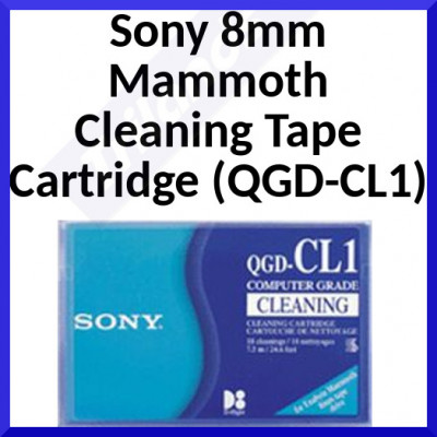 Sony 8mm Mammoth Cleaning Tape Cartridge (QGD-CL1) for upto 18 Cleanings