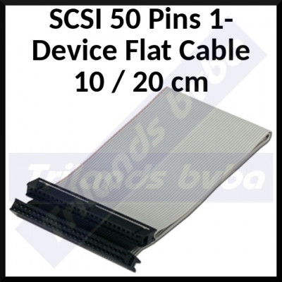 Asus SCSI 50 Pins 1-Device Flat Cable 10 / 20 cm - Internal 1-Device Cable 50Pin(F) - 50Pin(F)