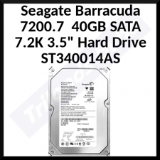 Seagate Barracuda 7200.7 ST340014AS 40GB 7.2K SATA 3.5" Hard Drive - Refurbished