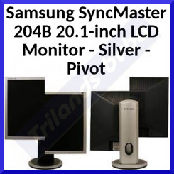 Samsung SyncMaster 204B 20.1-inch LCD Monitor - Silver - Pivot - Refurbished