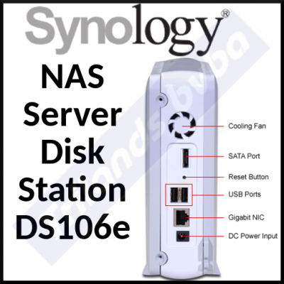 Synology NAS Server Disk Station DS106e - NO HDD - Complete Product with Original Box - in Perfect Working condition - Refurbished
