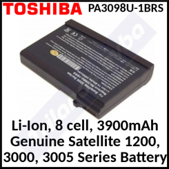 Toshiba Li-Ion, 8 cell, 3900mAh Genuine Battery PA3098U-1BRS