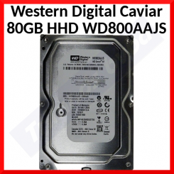 Western Digital Caviar 80GB HHD WD800AAJS - 7200 RPM 8MB Cache SATA 3.0Gb/s 3.5" Internal Hard Drive Bare Drive - Refurbished
