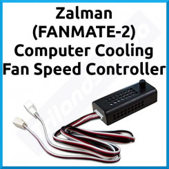 Zalman (FANMATE-2) Computer Cooling Fan Speed Controller - Output Voltage: 5V ~ 11V +/- 2% Allowable Wattage: 6W or Lower Connector: 3 Pin - Original OEM Packing - Clearance Sale - Uitverkoop - Soldes - Ausverkauf