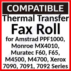 Xerox Fax 7090 Original BLACK Thermal Fax TTR Ribbon PPF-1000 (1 X 660 Pages) - Outlet Sale - Original Sealed Product - Old Retail Box