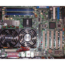 Asus PC-DL Deluxe Dual CPU Mainboard (2 X Intel 2.8 GhZ Xeon Installed + 1GB (2 X512MB) Ram Memory) - REFURBISHED