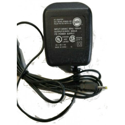 Palm 163-5877A-US Power Adapter - Input 120V - 60 Hz - 100mA - Output 5.5 VDC - 500mA - Refurbished